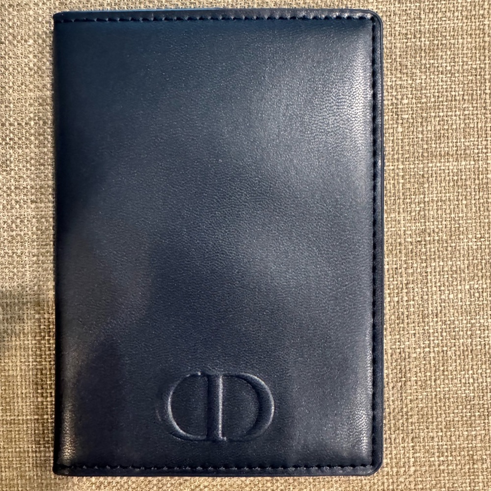 Christian Dior Navy Blue Passport Holder